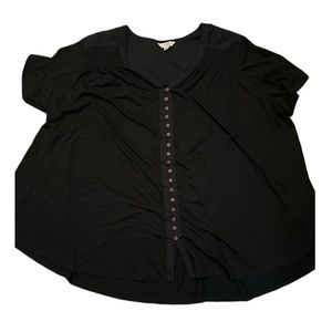 Plus Size Black Blouse